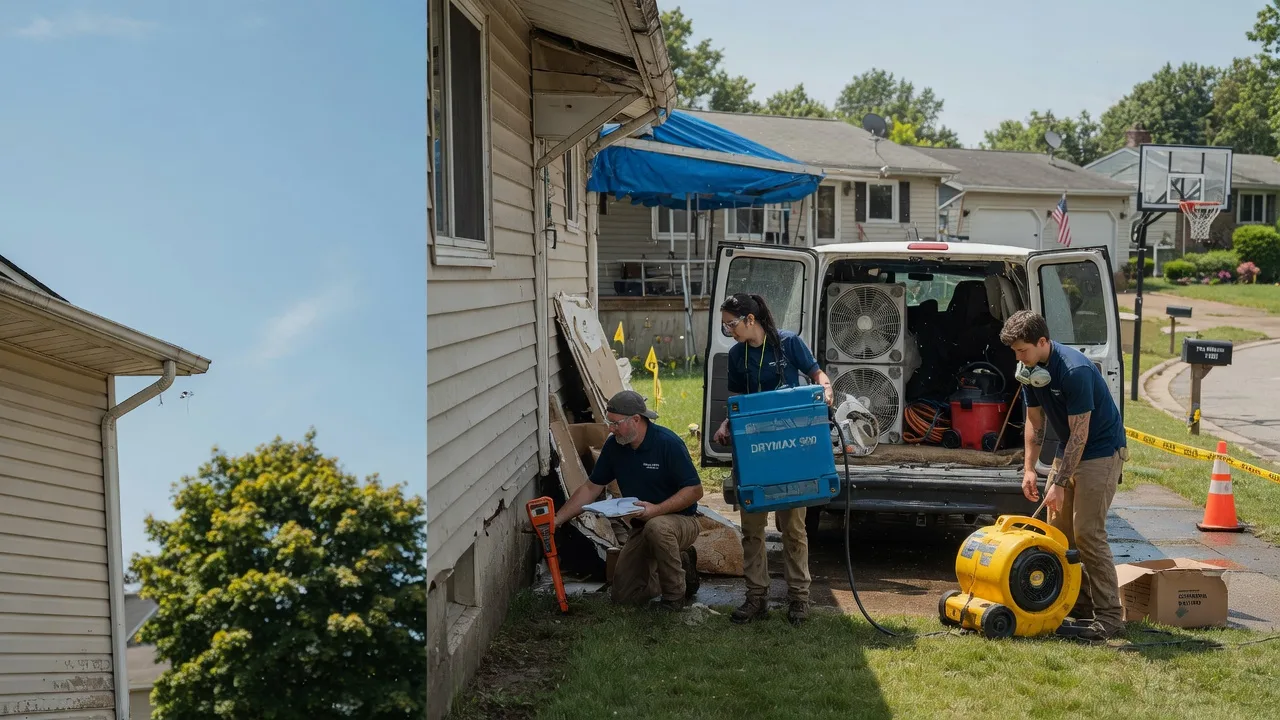 Ceiling Leak Cleanup in Collins, OH near me