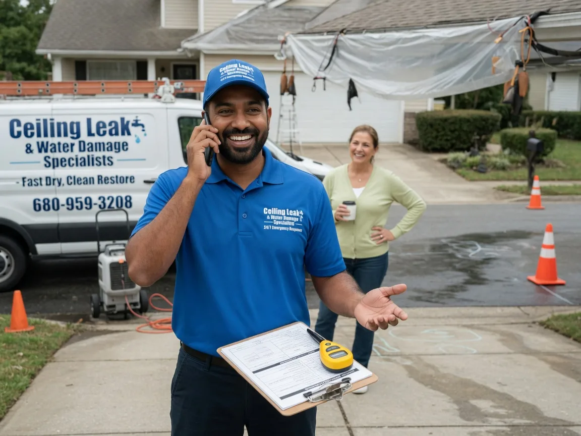 Ceiling Leak Cleanup Collins, OH FAQs